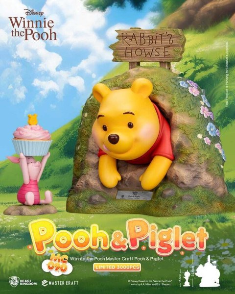 Disney Master Craft Winnie Puuh & Ferkel Figur, 33 cm