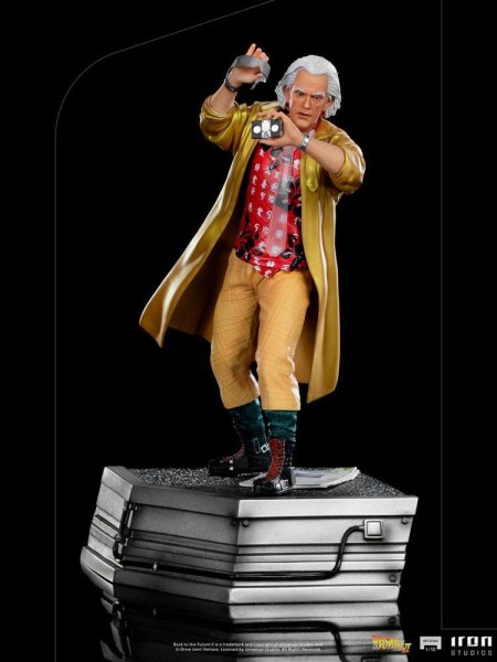 Zurück in die Zukunft Teil II 1/10 Art Scale Doc Brown Statue 25 cm