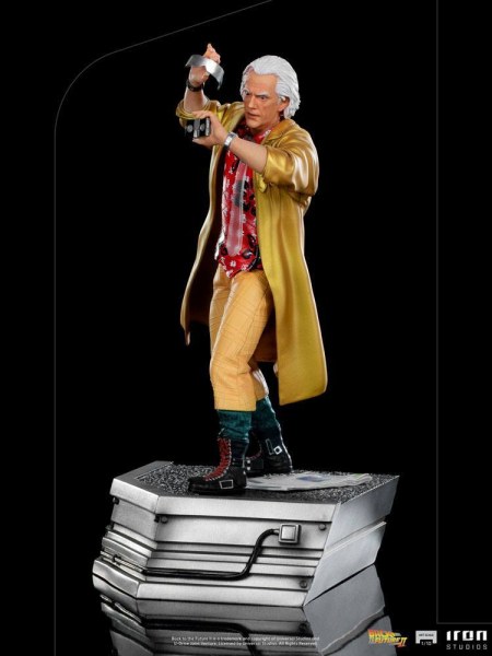 Zurück in die Zukunft Teil II 1/10 Art Scale Doc Brown Statue 25 cm