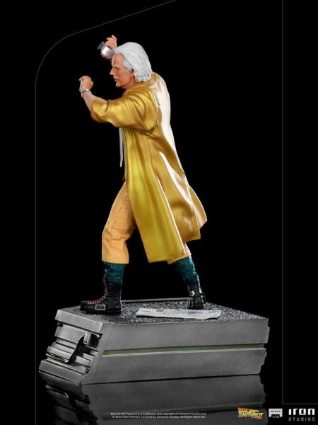Zurück in die Zukunft Teil II 1/10 Art Scale Doc Brown Statue 25 cm