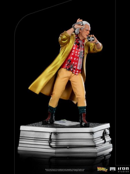 Zurück in die Zukunft Teil II 1/10 Art Scale Doc Brown Statue 25 cm
