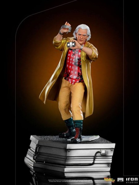 Zurück in die Zukunft Teil II 1/10 Art Scale Doc Brown Statue 25 cm