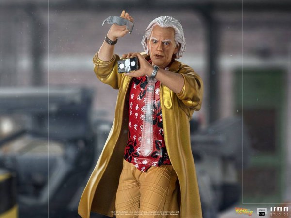 Zurück in die Zukunft Teil II 1/10 Art Scale Doc Brown Statue 25 cm