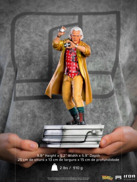 Zurück in die Zukunft Teil II 1/10 Art Scale Doc Brown Statue 25 cm