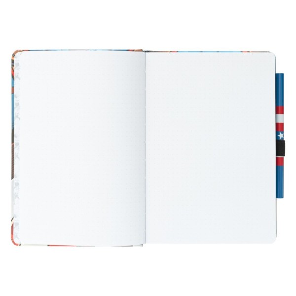 UNIFORM PREMIUM A5 NOTIZBUCH MIT STIFT - MARVEL CAPTAIN AMERICA