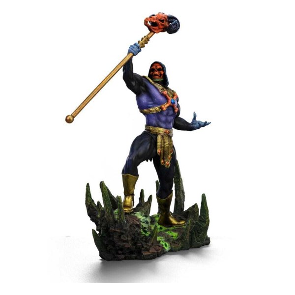 Skeletor Disco Art Scale , 28 cm (exklusiv bei HEO) – Iron Studios Masters of the Universe
