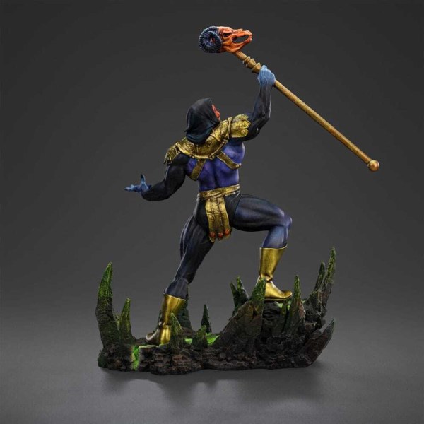 Skeletor Disco Art Scale , 28 cm (exklusiv bei HEO) – Iron Studios Masters of the Universe