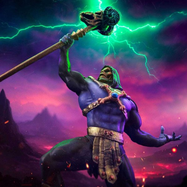 Skeletor Disco Art Scale , 28 cm (exklusiv bei HEO) – Iron Studios Masters of the Universe