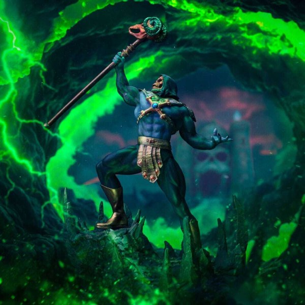 Skeletor Disco Art Scale , 28 cm (exklusiv bei HEO) – Iron Studios Masters of the Universe