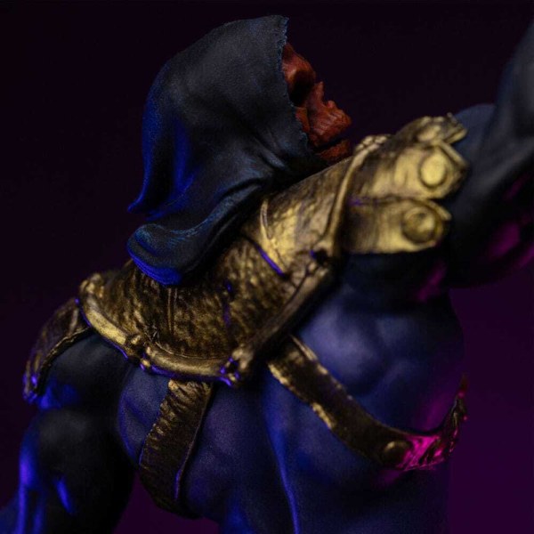 Skeletor Disco Art Scale , 28 cm (exklusiv bei HEO) – Iron Studios Masters of the Universe