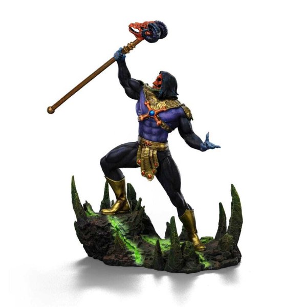 Skeletor Disco Art Scale , 28 cm (exklusiv bei HEO) – Iron Studios Masters of the Universe