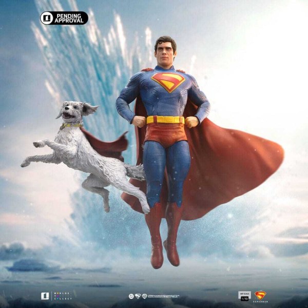 Superman & Krypto im Art Scale , 32 cm – Iron Studios Superman Legacy