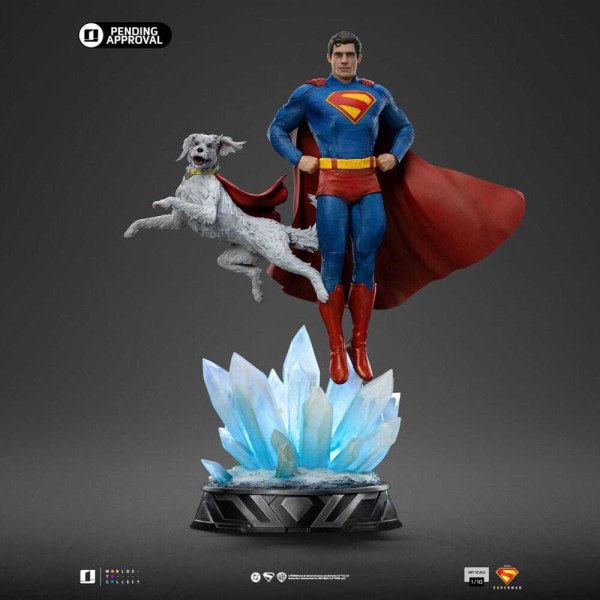 Superman & Krypto im Art Scale , 32 cm – Iron Studios Superman Legacy