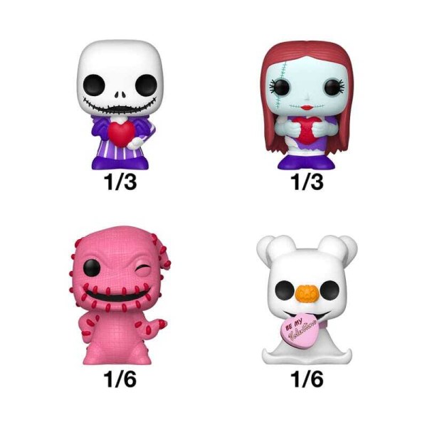Bitty POP! Valentinstag-Überraschungsfiguren – Disney Nightmare Before Weihnachten