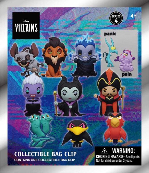 3D-Schlüsselanhänger Schurken Serie 4 Überraschungstüte - Disney Villains