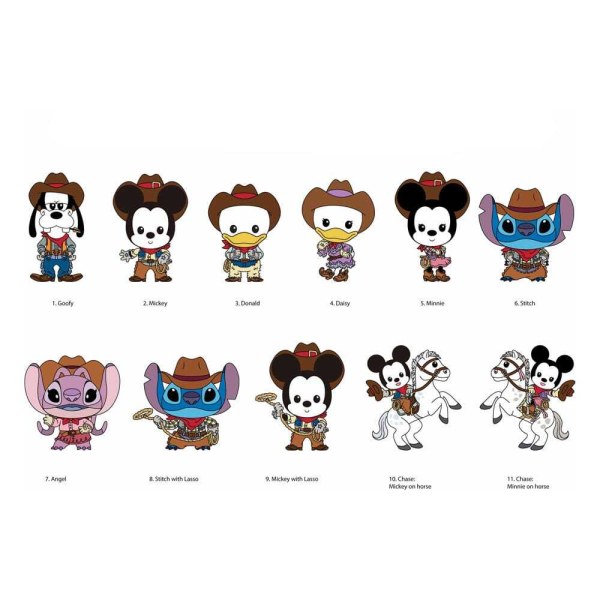 Western 3D Schlüsselanhänger Serie 72 Überraschungstüte - Disney Klassiker