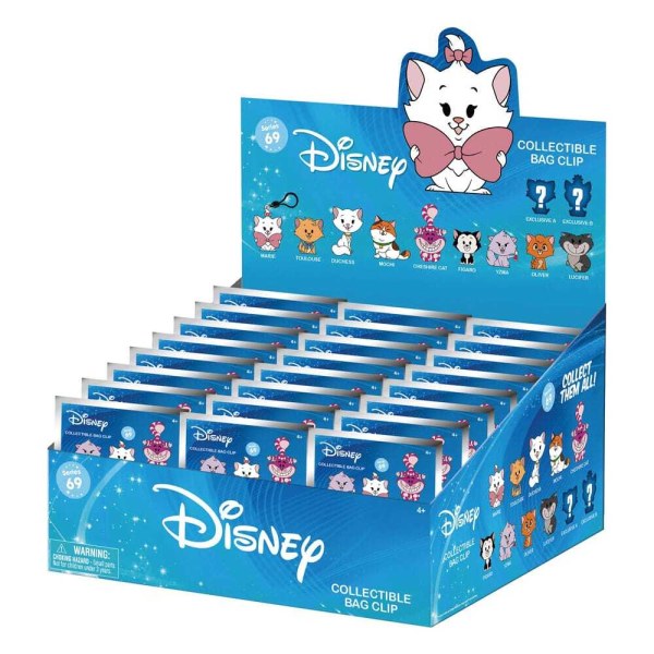 Katzen-3D-Schlüsselanhänger-Serie 69 Überraschungstüte - Disney