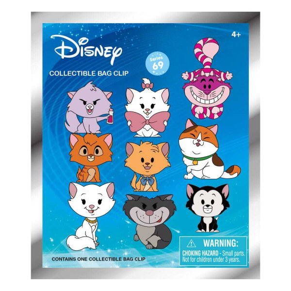 Katzen-3D-Schlüsselanhänger-Serie 69 Überraschungstüte - Disney