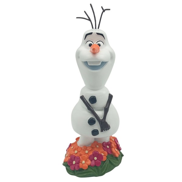 Olaf mit Blumen, Gartenstatue – Disney Die Eiskönigin