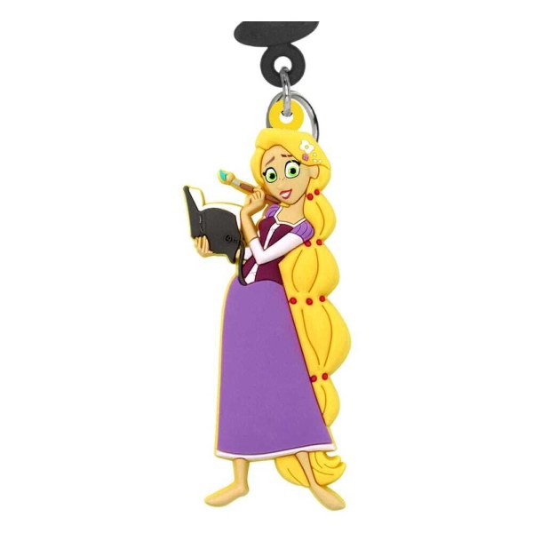 Schlüsselanhänger-Tasche, PVC-Rucksack, Soft-Touch, Rapunzel – Disney-Prinzessin