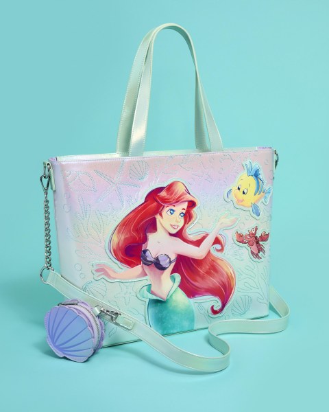 Ariel & Flounder Tragetasche mit Münzfach – Disney Loungefly Die Kleine Meerjungfrau