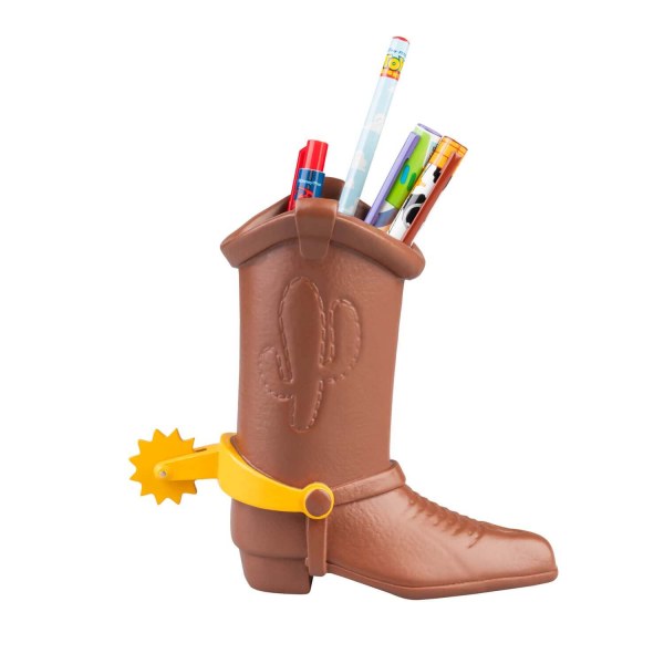 Toy Story Woody Stiefel-Stiftehalter mit Schreibwarenset – 16 cm