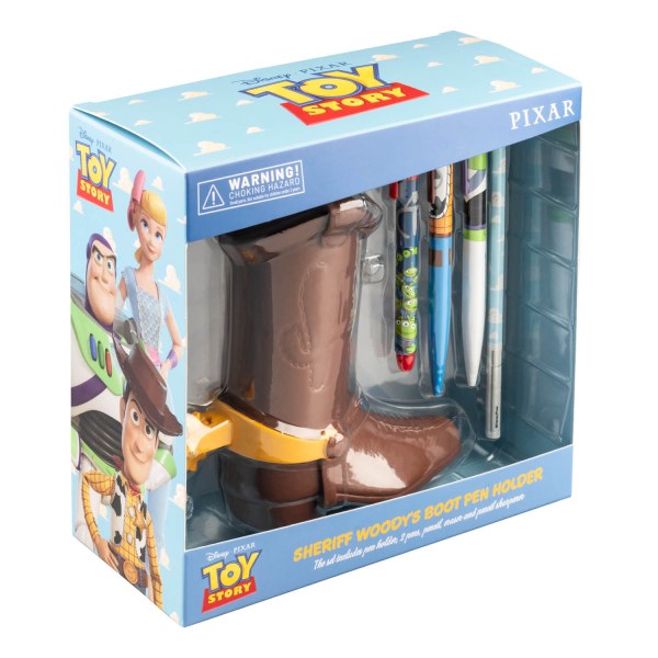 Toy Story Woody Stiefel-Stiftehalter mit Schreibwarenset – 16 cm
