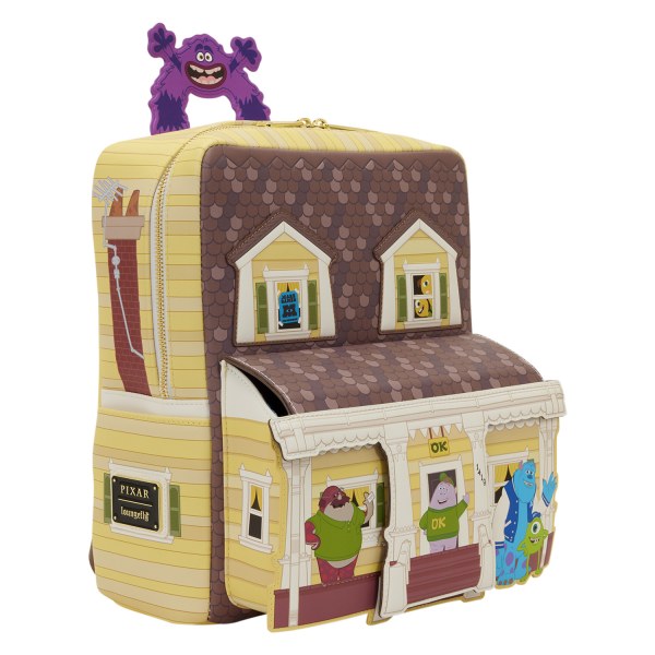 Oozma Kappa House Mini-Rucksack mit Figuren – Disney-Pixar Loungefly Monsters University