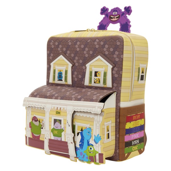 Oozma Kappa House Mini-Rucksack mit Figuren – Disney-Pixar Loungefly Monsters University
