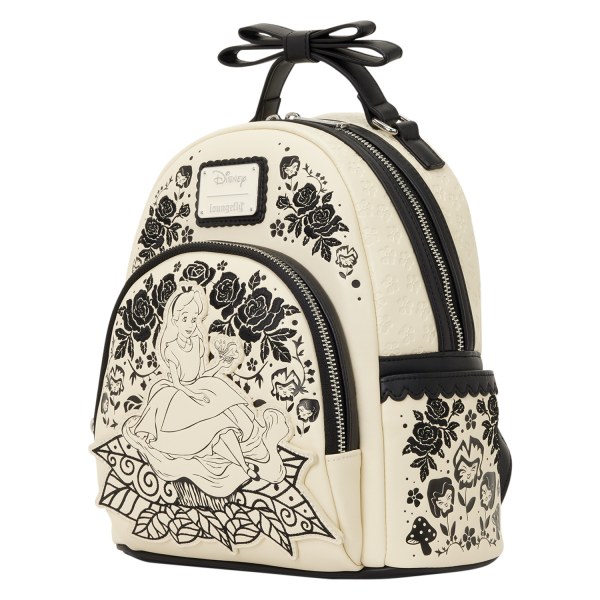 Alice im Wunderland Mini-Rucksack mit Blumenstickerei - Disney Loungefly