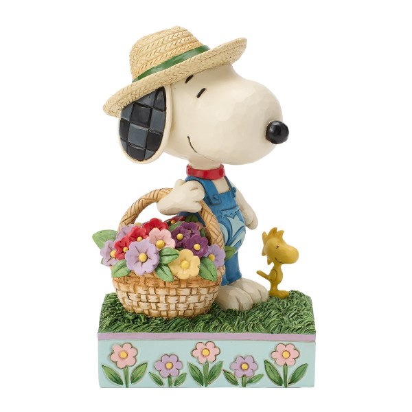 Snoopy mit Blumenkorb – Peanuts