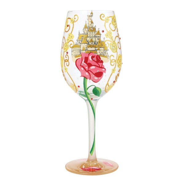 „Mutig wie eine Rose“ BELLE -Weinglas – Disney Lolita