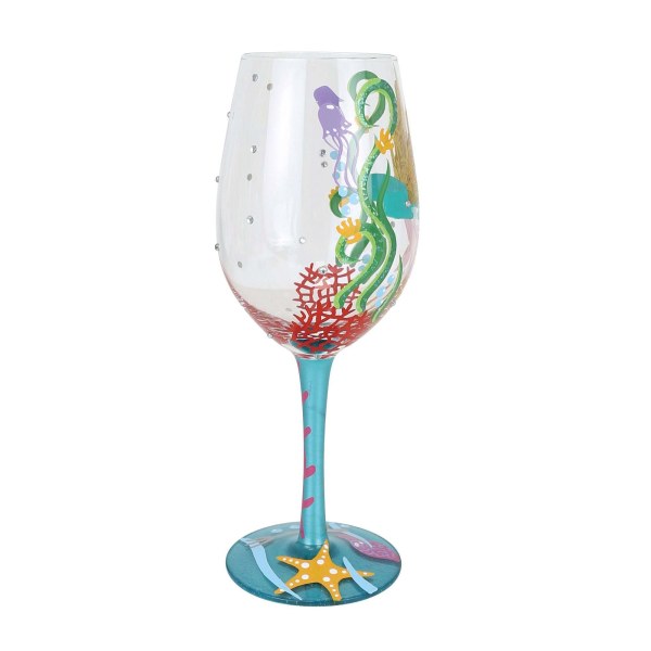 "REITE DEINE EIGENE WELLE" ARIEL -WEINGLAS - DISNEY LOLITA