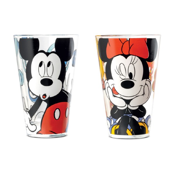 Set mit 2 Glasteilen 310 ml Mickey & Minnie - Egan Disney Home