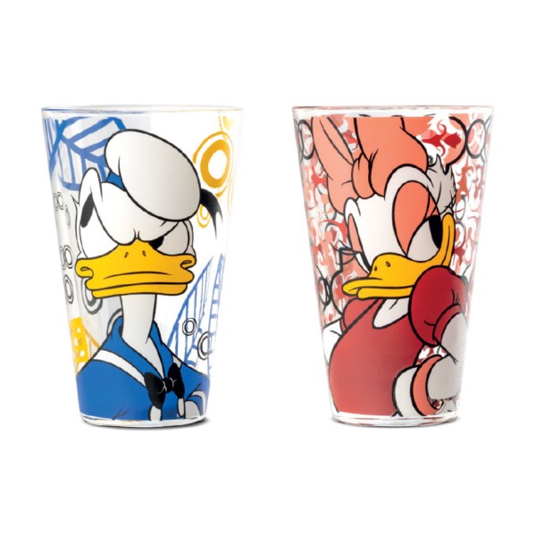 Set mit 2 Glasteilen 310 ml Donald & Daisy - Egan Disney Home