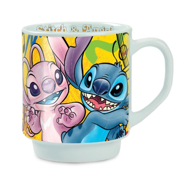Tasse Stitch & Engel gelb 350ml - Egan Disney Home