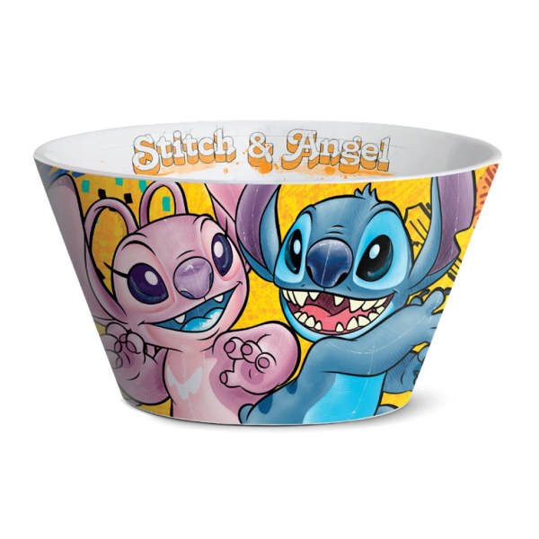 Stitch & Engel Schüssel gelb 550 ml - Egan Disney Home