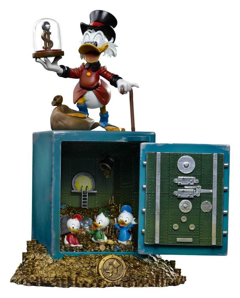 Iron Studios – DuckTales-Statuette im Art Scale 1:10 – Onkel Dagobert Duck und seine Neffen