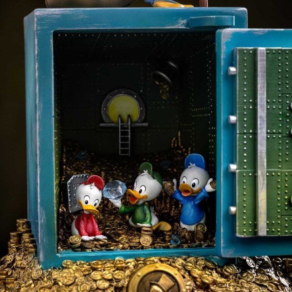 Iron Studios – DuckTales-Statuette im Art Scale 1:10 – Onkel Dagobert Duck und seine Neffen