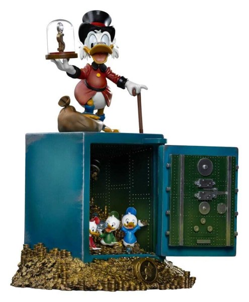 Iron Studios – DuckTales-Statuette im Art Scale 1:10 – Onkel Dagobert Duck und seine Neffen