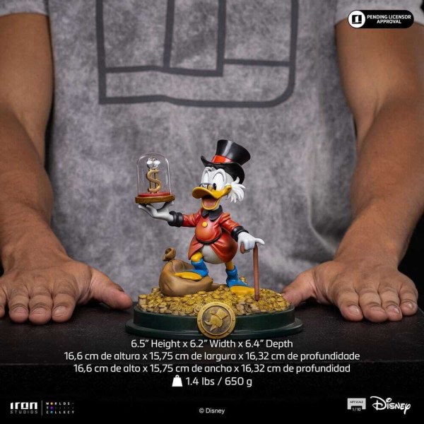 Iron Studios – DuckTales-Statuette im Art Scale 1:10 – Onkel Dagobert