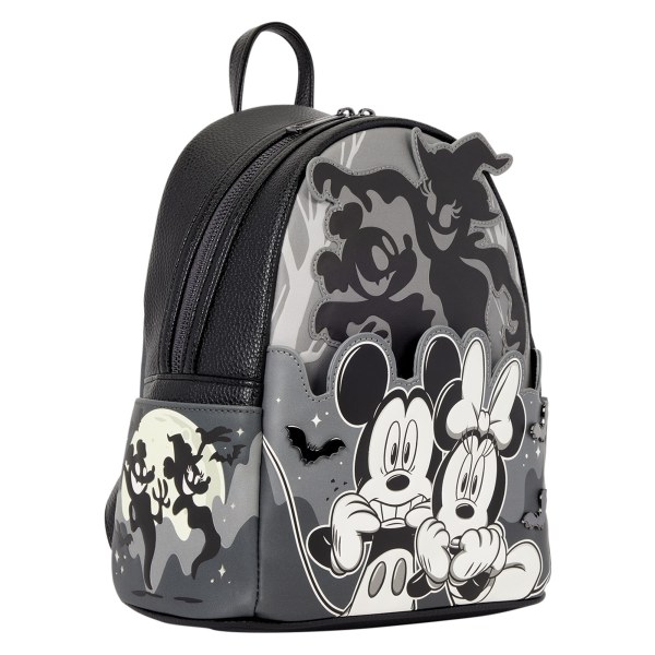 Leuchtender Mini-Rucksack „Mickey & Minnie Geister“ – Disney Loungefly