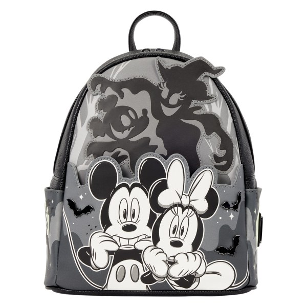 Leuchtender Mini-Rucksack „Mickey & Minnie Geister“ – Disney Loungefly