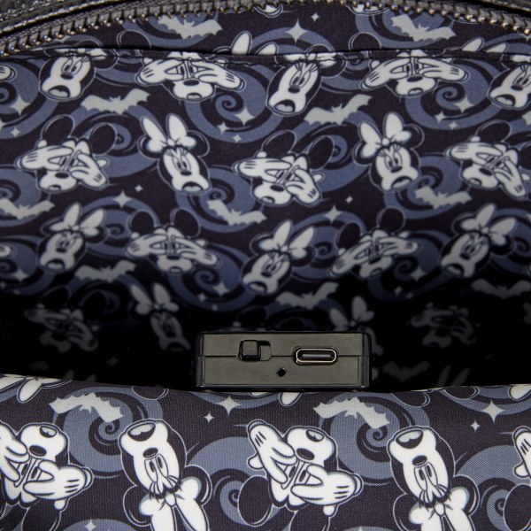 Leuchtender Mini-Rucksack „Mickey & Minnie Geister“ – Disney Loungefly