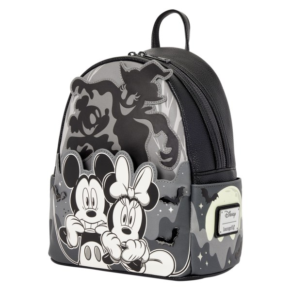Leuchtender Mini-Rucksack „Mickey & Minnie Geister“ – Disney Loungefly