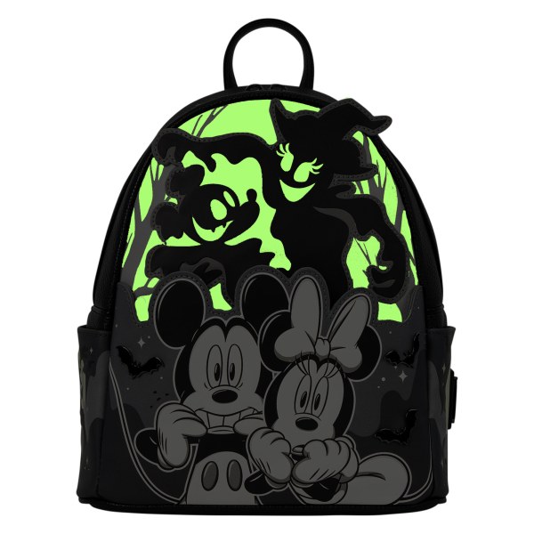 Leuchtender Mini-Rucksack „Mickey & Minnie Geister“ – Disney Loungefly