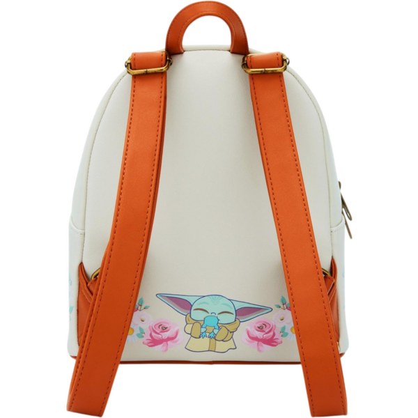Grogu mit Fröschen und braunem Besatz Rucksack - Loungefly Star Wars