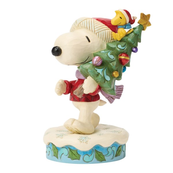 SNOOPY UND WOODSTOCK MIT BAUM