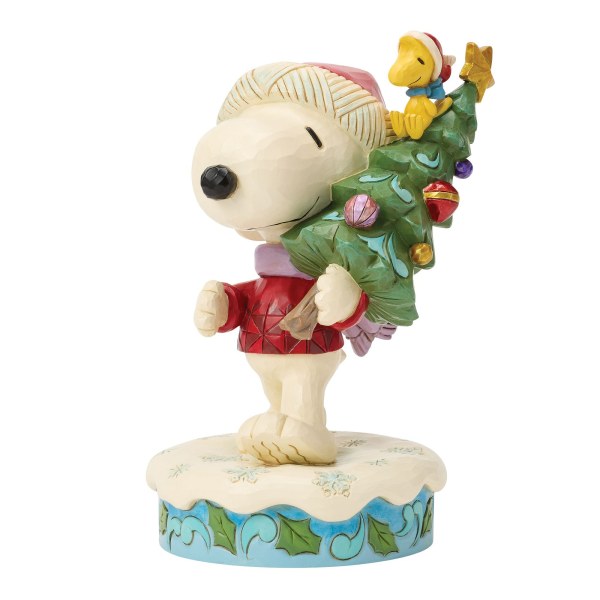 SNOOPY UND WOODSTOCK MIT BAUM