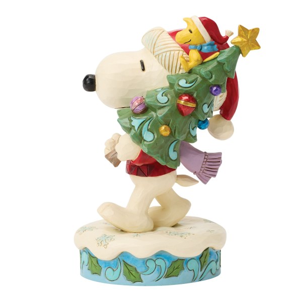 SNOOPY UND WOODSTOCK MIT BAUM